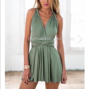 Xenia green dress